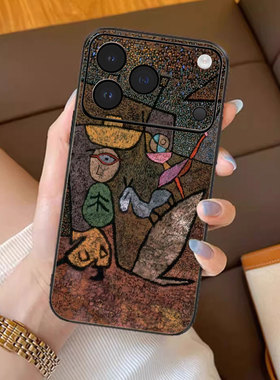 抽象艺影适用iPhone17苹果16promax手机壳新款15pro套14plus抽象艺术ip13pm硅胶防摔12por全包11带支架女复古