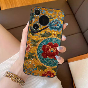 宫韵繁花适用华为pura80pro手机壳m60新年款 mate70荣耀magic8女50复古p40宫廷30国潮p70高级感nova14小众400