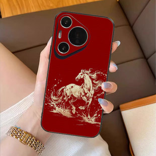 金戈铁马适用华为pura80pro手机壳m60新年款mate70荣耀magic8女50红色p40喜庆30马年p70高级感nova14小众400