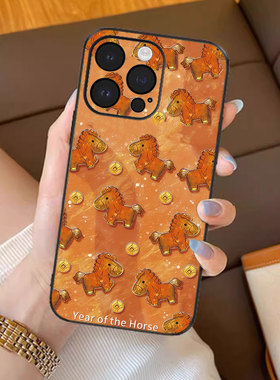 万马金安适用苹果17promax手机壳新年款iPhone16pro套15plus红色喜庆ip13pm硅胶防摔12por全包11p带挂绳14女