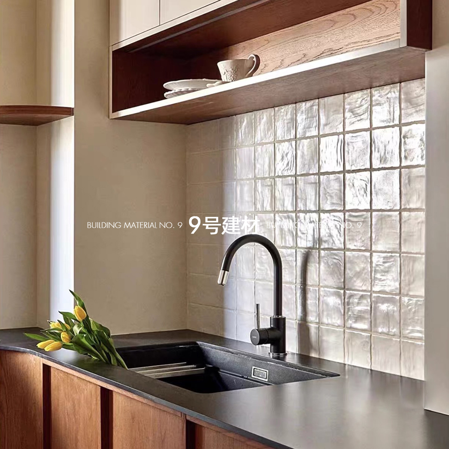 西班牙原装进口法式珍珠砖白色复古手工砖厨房墙砖卫生间釉面砖