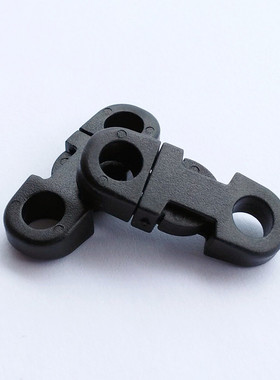 5mm插扣黑色迷你绳扣易解扣儿童扣织带扣箱包插扣5mm多功能插扣