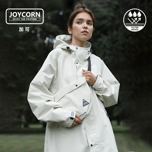 JoyCorn中长款风衣外套