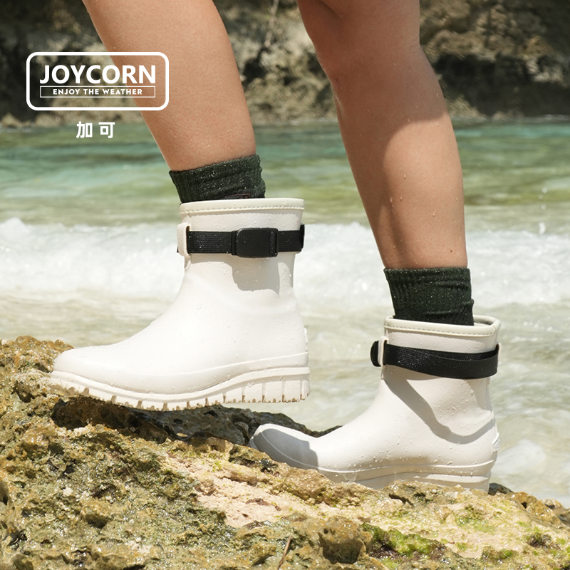 Joycorn 防水雨靴女2025年新款户外秋冬橡胶防滑短靴通勤胶鞋水鞋