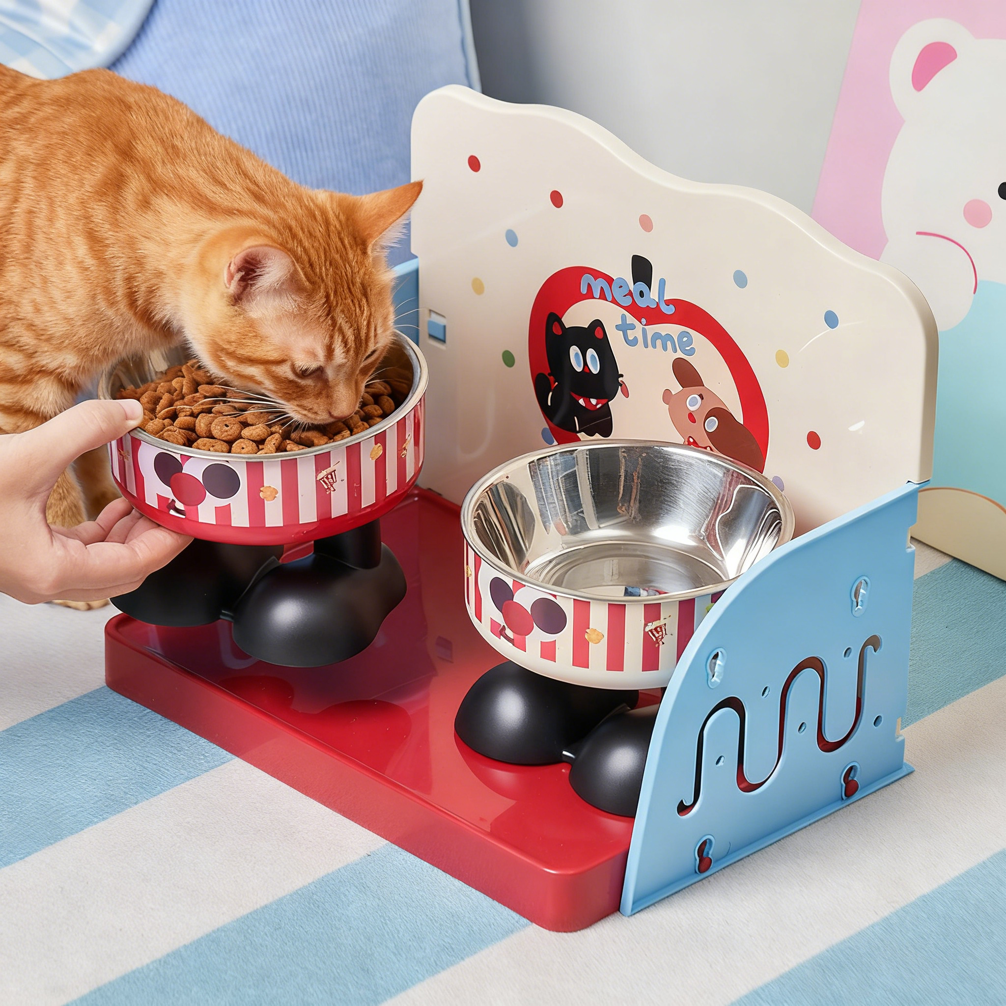 宠物餐盘防打翻猫咪餐桌中小型犬狗狗饭台可调节宠物碗架宠物用品,宠物/宠物食品及用品,宠物智能碗,淘宝优惠券,粉丝福利购,淘宝优惠卷