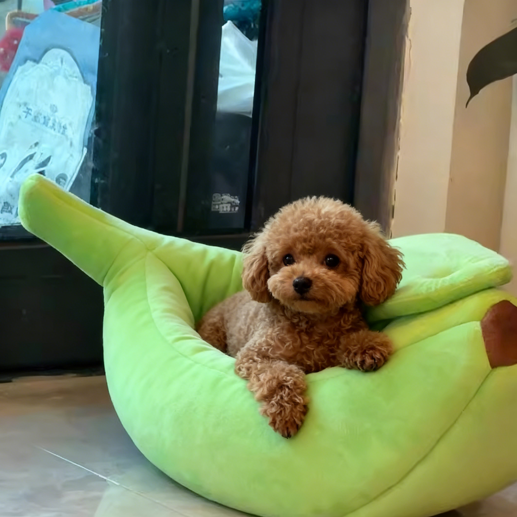 冬季保暖香蕉形猫狗仓鼠窝