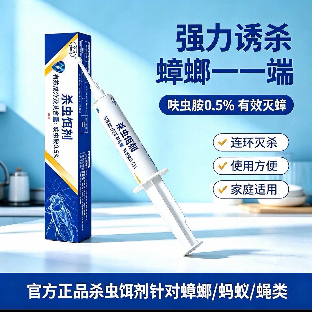达尔杀蟑饵剂森杀虫剂蟑螂药蚂蚁蝇强效家用传染全端室内非无毒