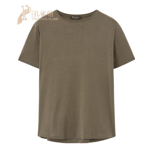 LoroPiana/诺悠翩雅男士T恤丝绸棉质基本款短袖运动风格新款
