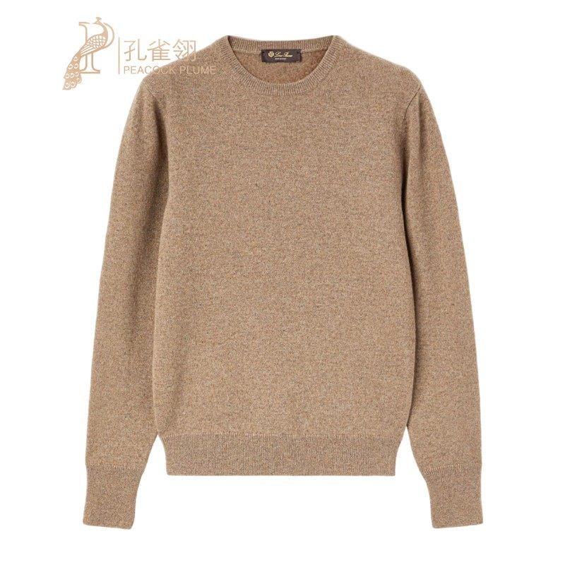 Loro Piana/诺悠翩雅男装羊绒胶囊系列圆领长袖针织衫毛衣