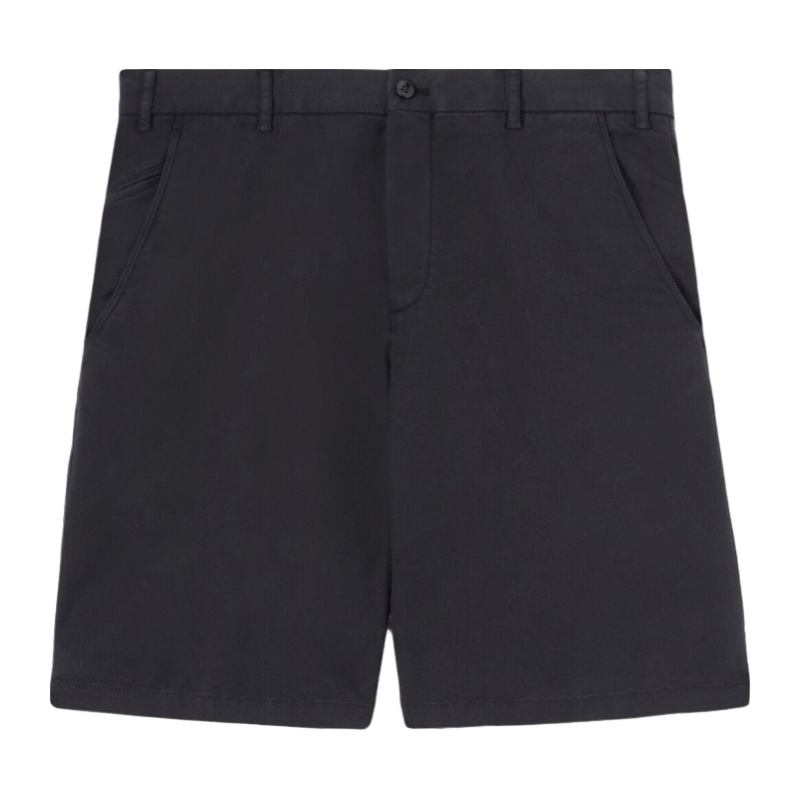 Loro Piana/诺悠翩雅男裤海军蓝色棉质混纺宽松休闲短裤