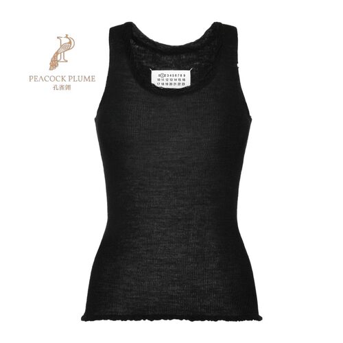 MaisonMargiela/马吉拉女士上衣细羊毛宽领Four stitches刺绣新款