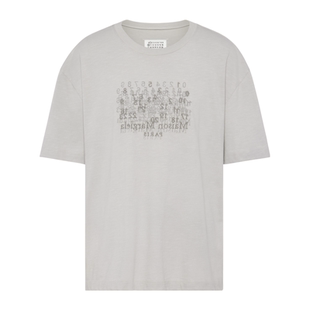 MaisonMargiela/马吉拉男士T恤棉质短袖印花背部四针缝线新款