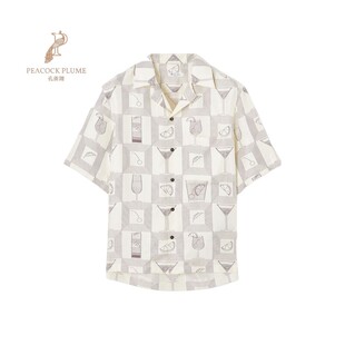 LoroPiana 衬衫 保龄球风Aperitivo图案真丝斜纹新款 诺悠翩雅男士