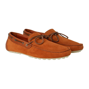 小牛皮绒面革莫卡辛软底鞋 Loro Piana 诺悠翩雅男鞋 驾驶鞋