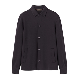 Loro 诺悠翩雅男装 桑蚕丝与羊绒混纺双面针织衬衫 外套 Piana