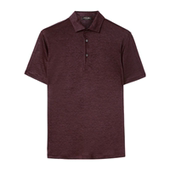 Piana 诺悠翩雅男装 苋菜色亚麻针织经典 Loro 马球领polo衫