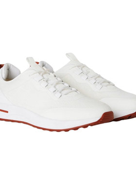 Loro Piana/诺悠翩雅男鞋纤维针织系带白色休闲运动鞋
