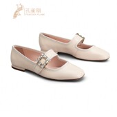 水钻水晶扣芭蕾舞鞋 Roger 单鞋 玛丽珍鞋 Vivier 罗杰·维维亚女鞋