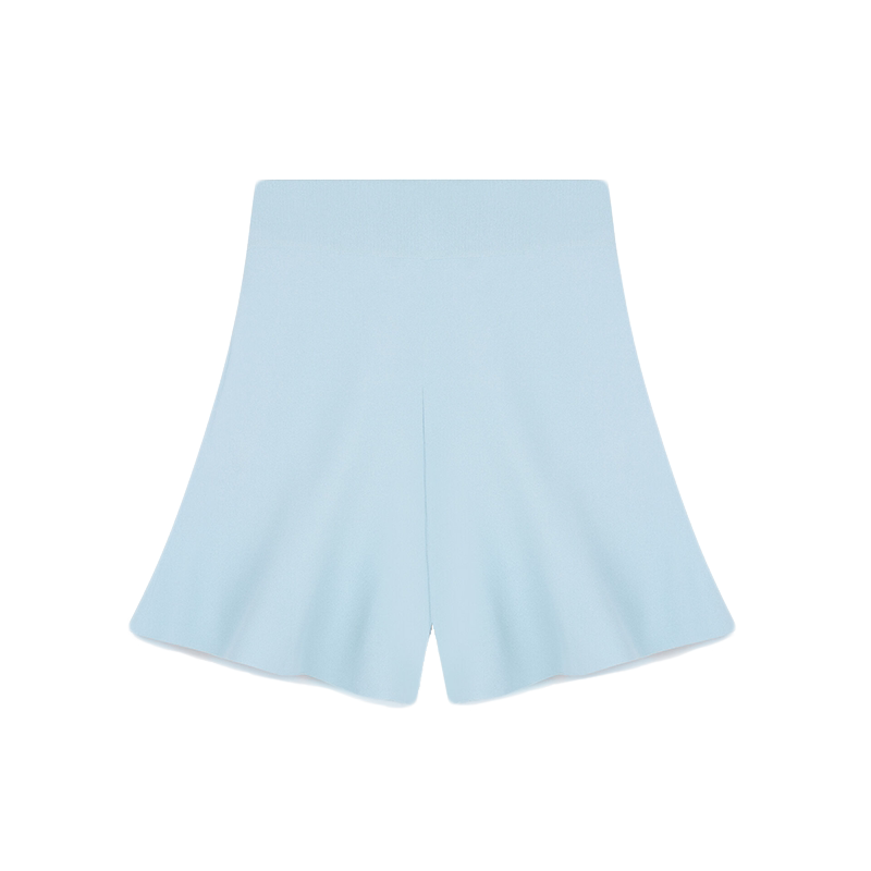 Stella McCartney/斯特拉女士浅蓝色飘逸感设计紧密针织短裤