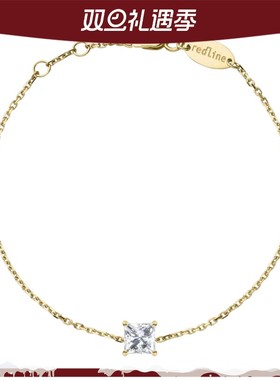 RedLine/红绳女士手链黄金链式公主钻闪耀象征欢乐太阳能新款