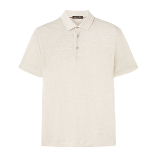 LoroPiana 诺悠翩雅男士 T恤亚麻针织Polo衫 贴身剪裁轻便运动新款