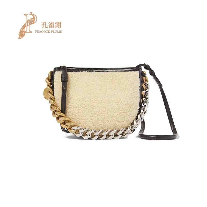 Stella McCartney/斯特拉女包粗链条环绕包身休闲小号单肩斜挎包