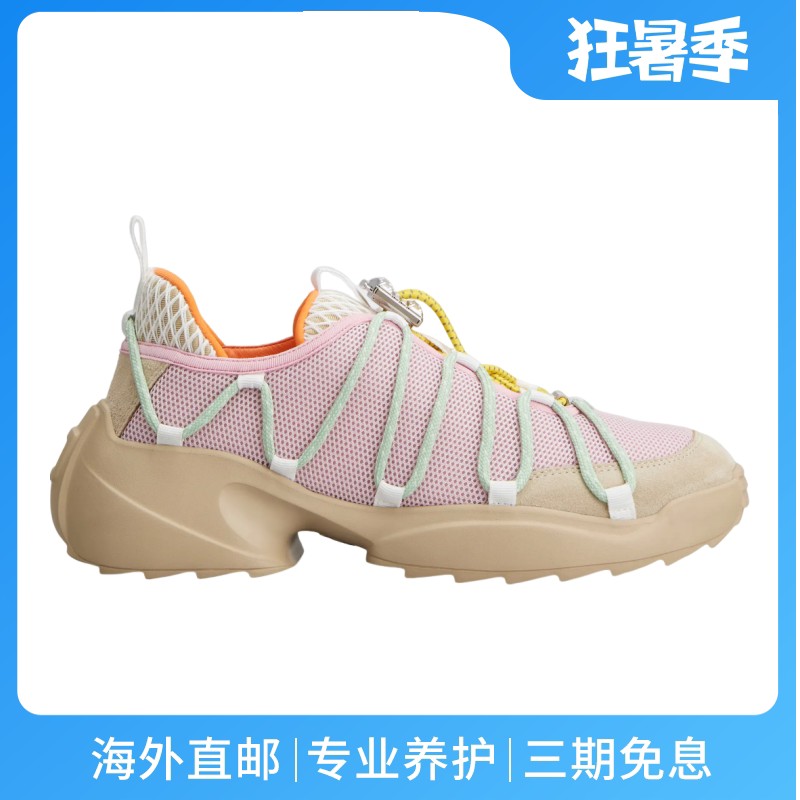 RogerVivier/罗杰维维亚女士鞋网眼麂皮水晶搭扣橡胶底新款