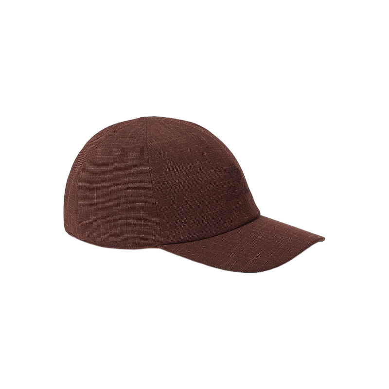 LoroPiana/诺悠翩雅男士帽子六片式设计羊毛真丝混纺调节带新款