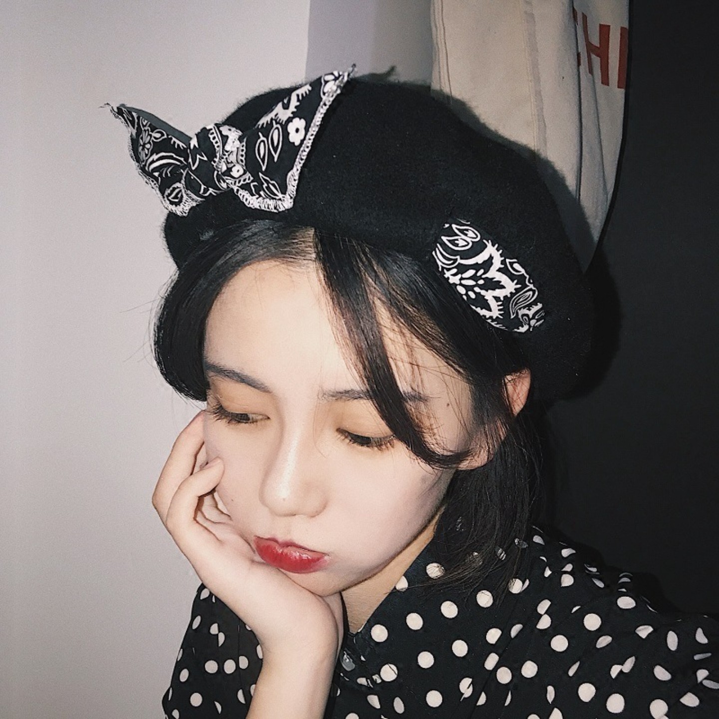 帽子女ins韩版日系羊毛呢贝雷帽潮秋冬季百搭显脸小蓓蕾画家帽