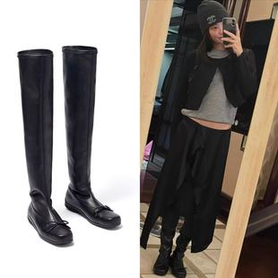 TINA 过膝长筒靴芭蕾靴 OPEN 25秋冬新品 靴子 Jennie同款