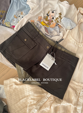 TINA OPEN YY26早春新款miu风两件套叠穿短裤半身裙裤 女