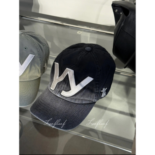 open 水洗渐变logo贴布棒球帽鸭舌帽tina 26SS春夏 blacklabel