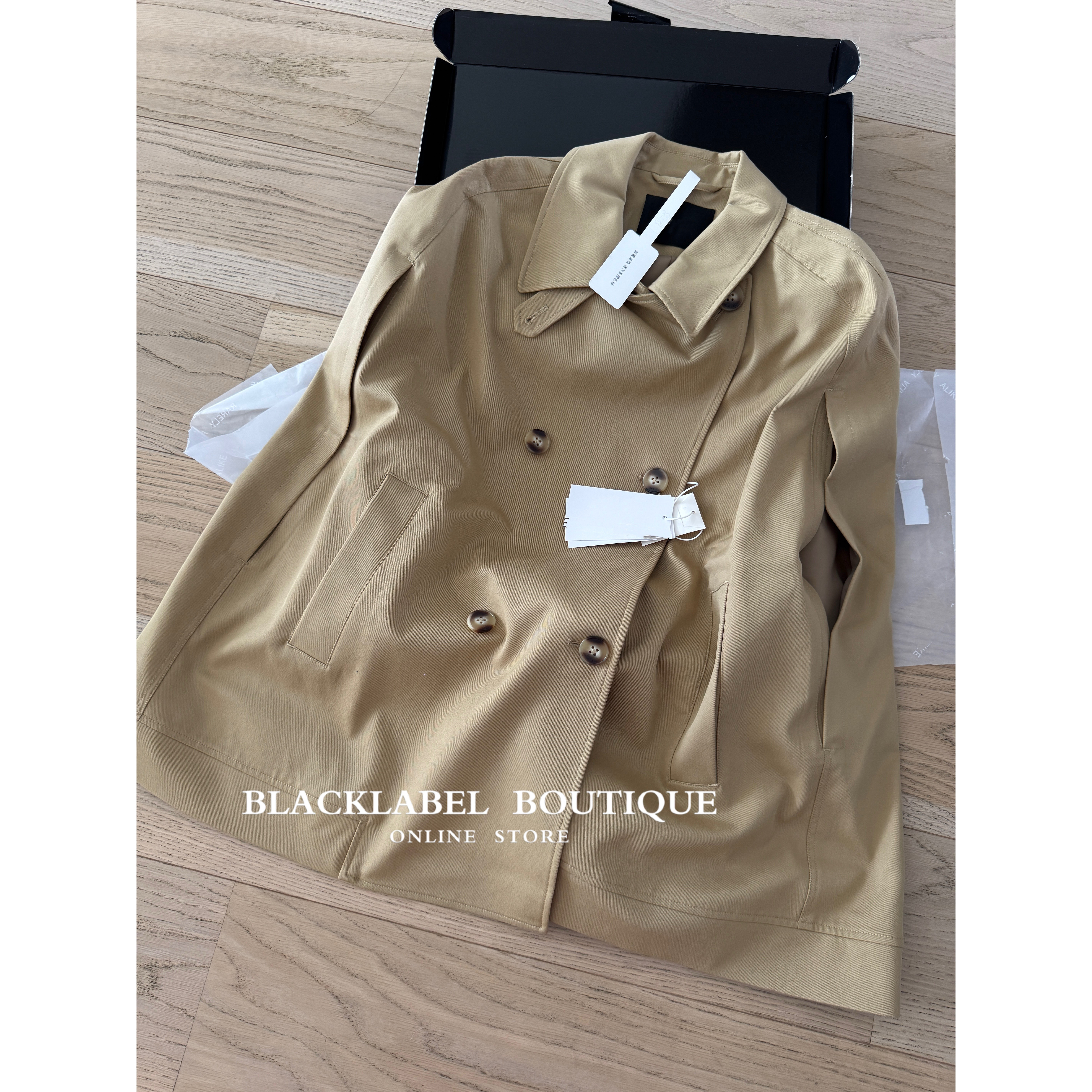 blacklabel 26早秋新款 可拆卸斗篷风衣夹克外套 马甲 上衣 女