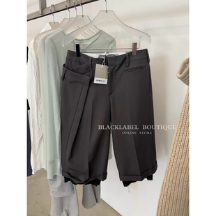 短裤 裤 open 26春夏女士七分裤 tina 休闲西裤 女 blakclabel 子