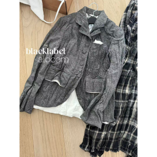 新品 版 YY25秋季 OPEN 褶皱口袋夹克通勤休闲外套女老钱风 型绝TINA