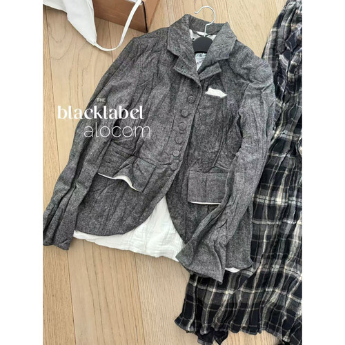 版型绝TINA OPEN YY25秋季新品褶皱口袋夹克通勤休闲外套女老钱风