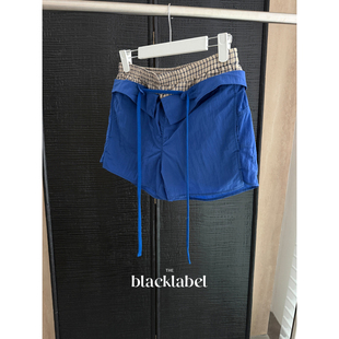 BLACKLABEL 26SS tina open yy夏季新款叠层短裤女运动跑步休闲裤