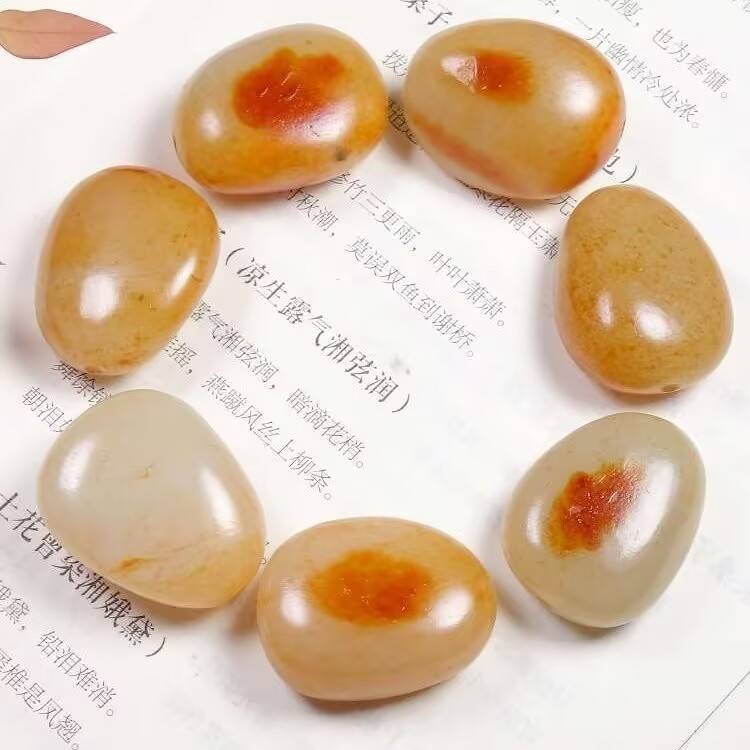 洒金皮原石籽料手串手链