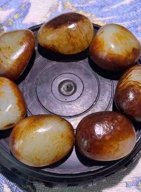 羊脂级红沁皮原石籽料手链手串