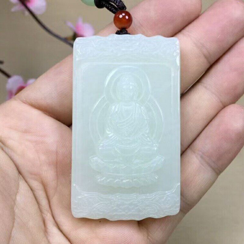 大日如来属相生肖羊天然和田玉
