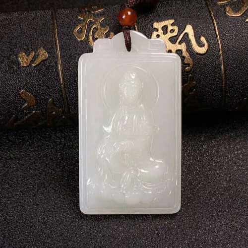羊脂级男士项链新疆和田玉包邮