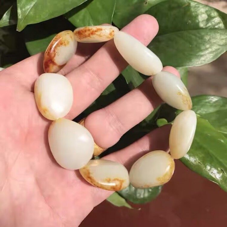 黄沁皮原石籽料手链手串