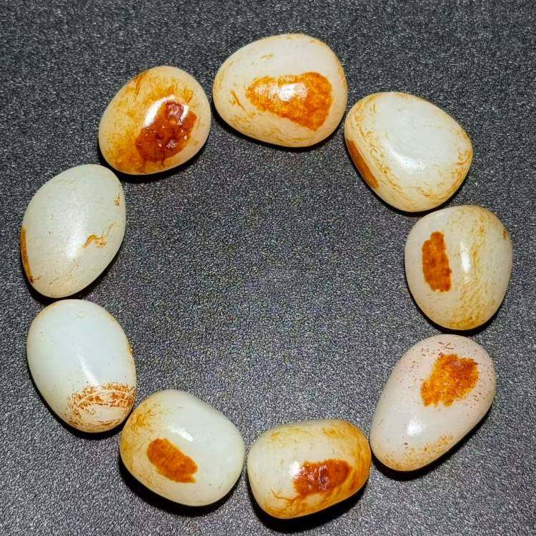 保真正品和田玉手链男款