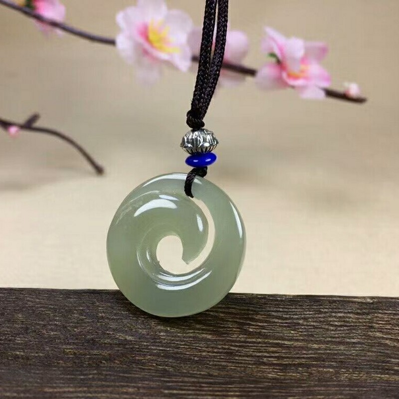 时来运转平安扣怀古新疆和田玉