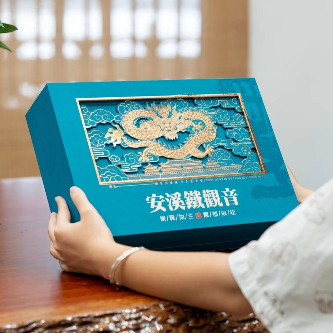 安溪感德铁观音清香型特级正品兰花香尊贵1725铁观音茶礼盒装500g