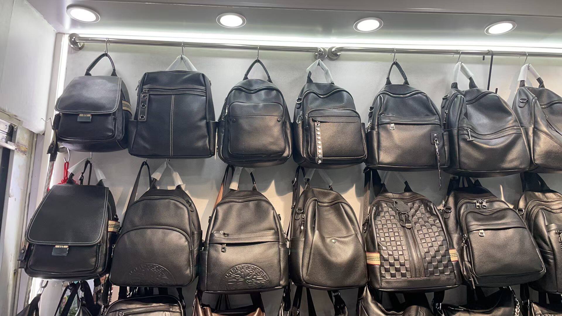 牛皮双肩背包复古学院风真皮手提单肩双肩多功能通勤百搭女士包包