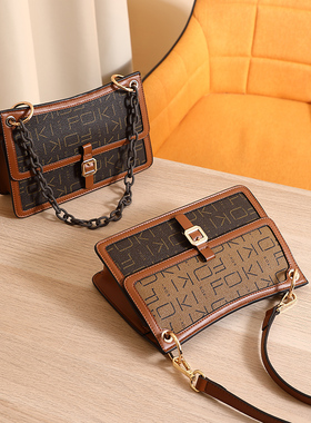 女包2025新款手提单肩斜挎包FOKI菲尚尼正品印花高级感欧美轻奢包