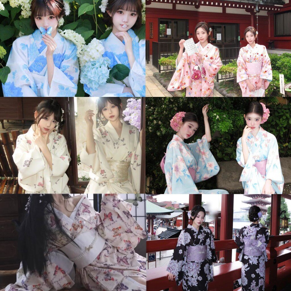 影楼款日系和服女正装改良写真服