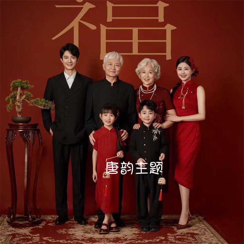 新款韩版全家福摄影服装影楼主题