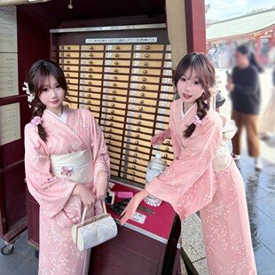 新款日系和服女摄影神明少女传统写真改良连衣裙浴衣日式拍照服装